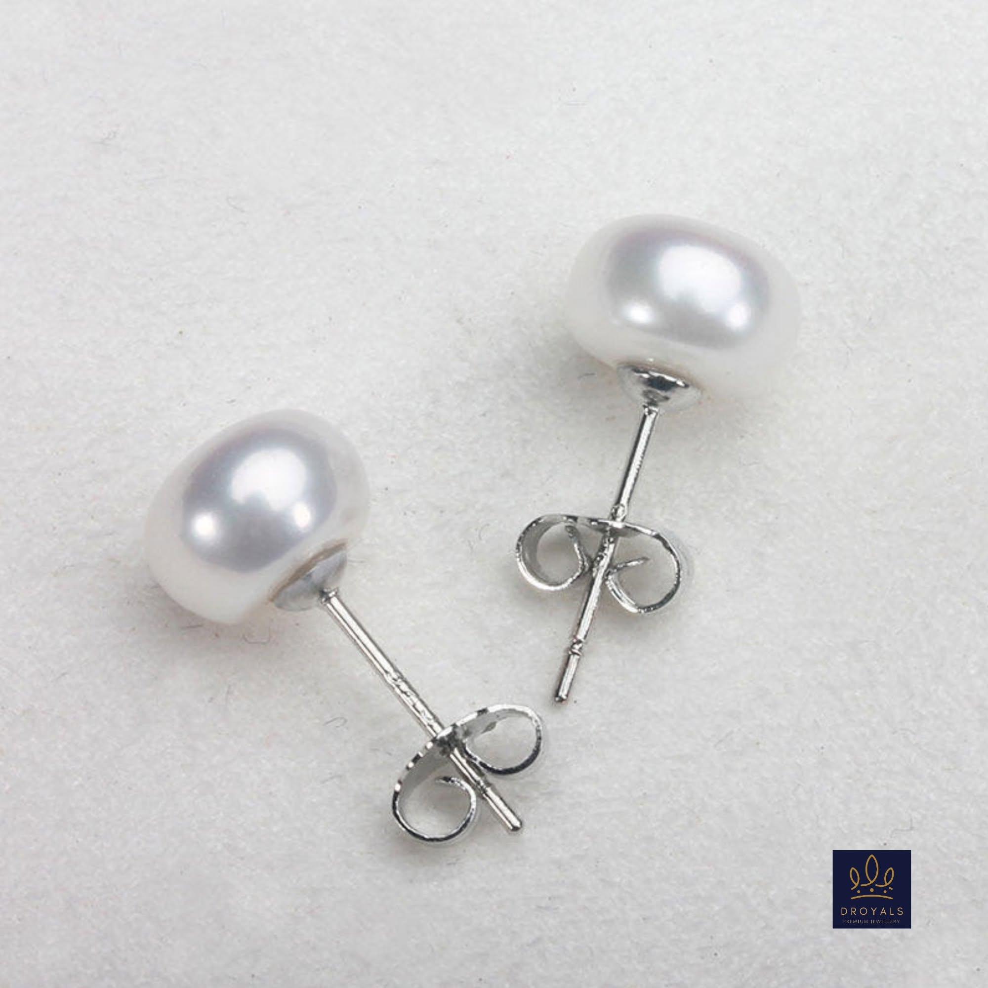 Silver Pearl Earrings