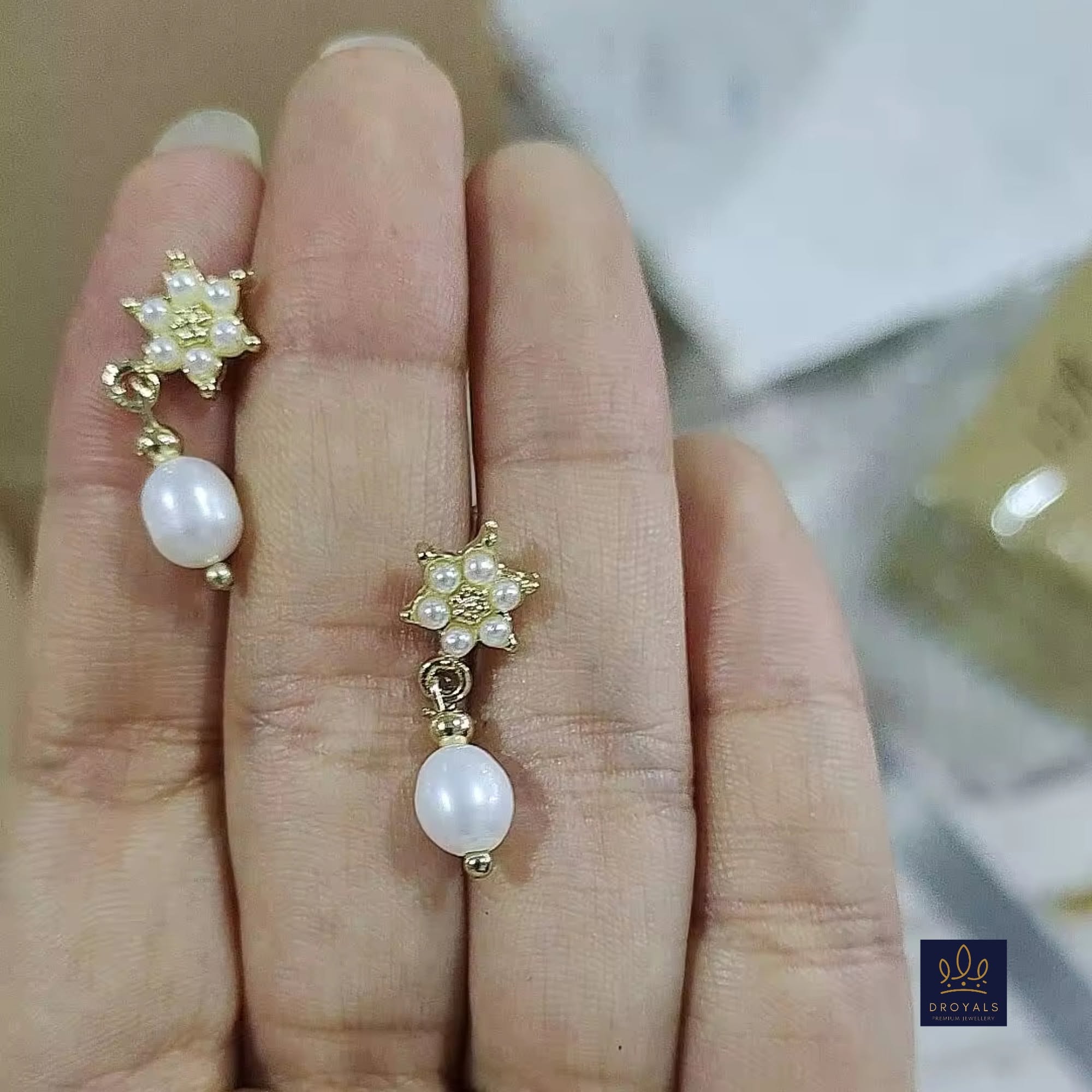 Pearl Stud Earrings